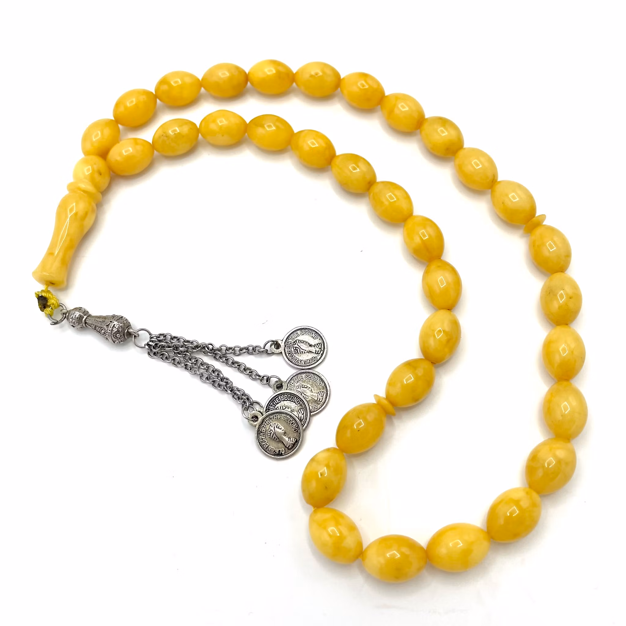 Naturlig pressat Baltiska bärnsten radband, 56 g