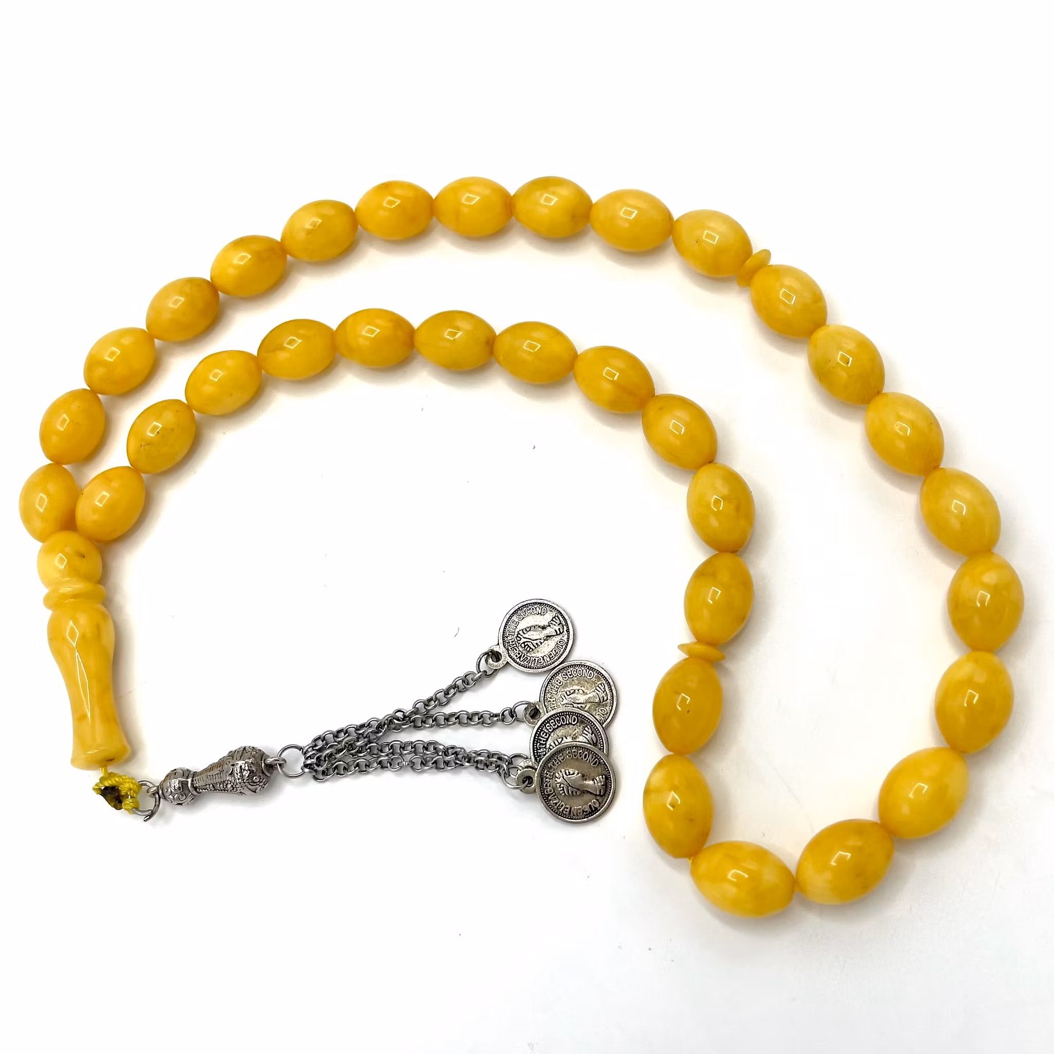 Naturlig pressat Baltiska bärnsten radband, 56 g