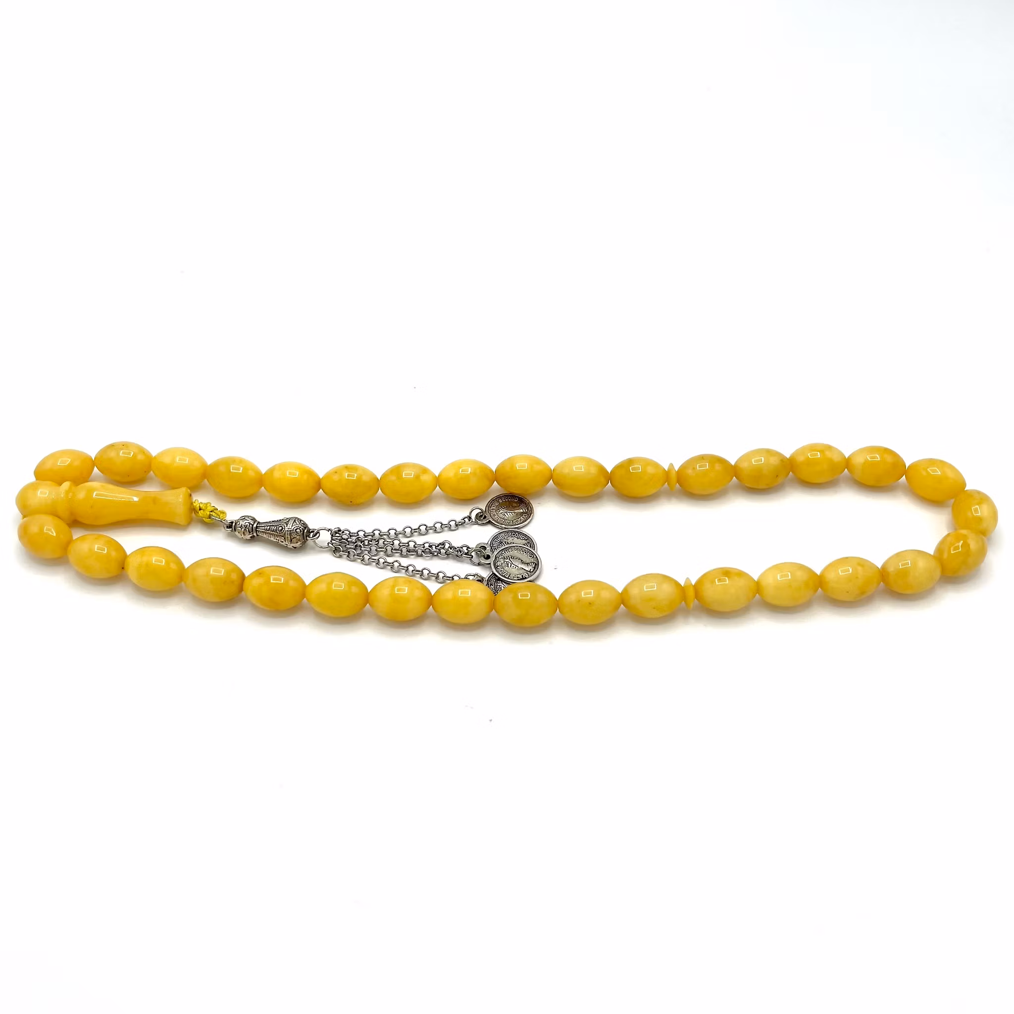 Naturlig pressat Baltiska bärnsten radband, 56 g