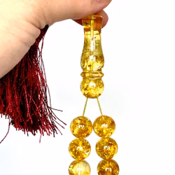 Radband av naturlig bärnsten med värmebehandlade, 74 g