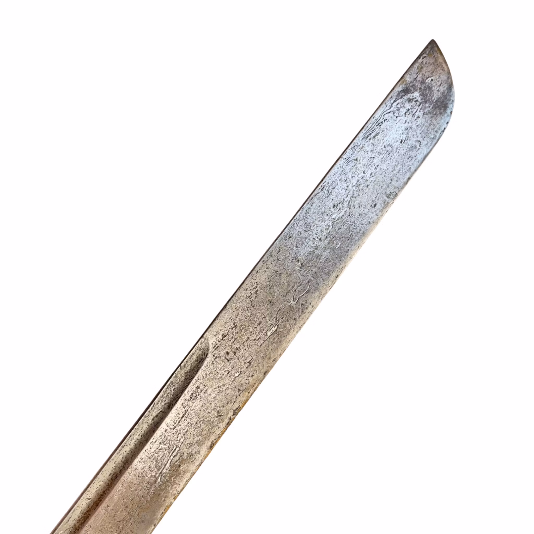 Aceh sikkin panjang svard, 1800-talet med silver handtag