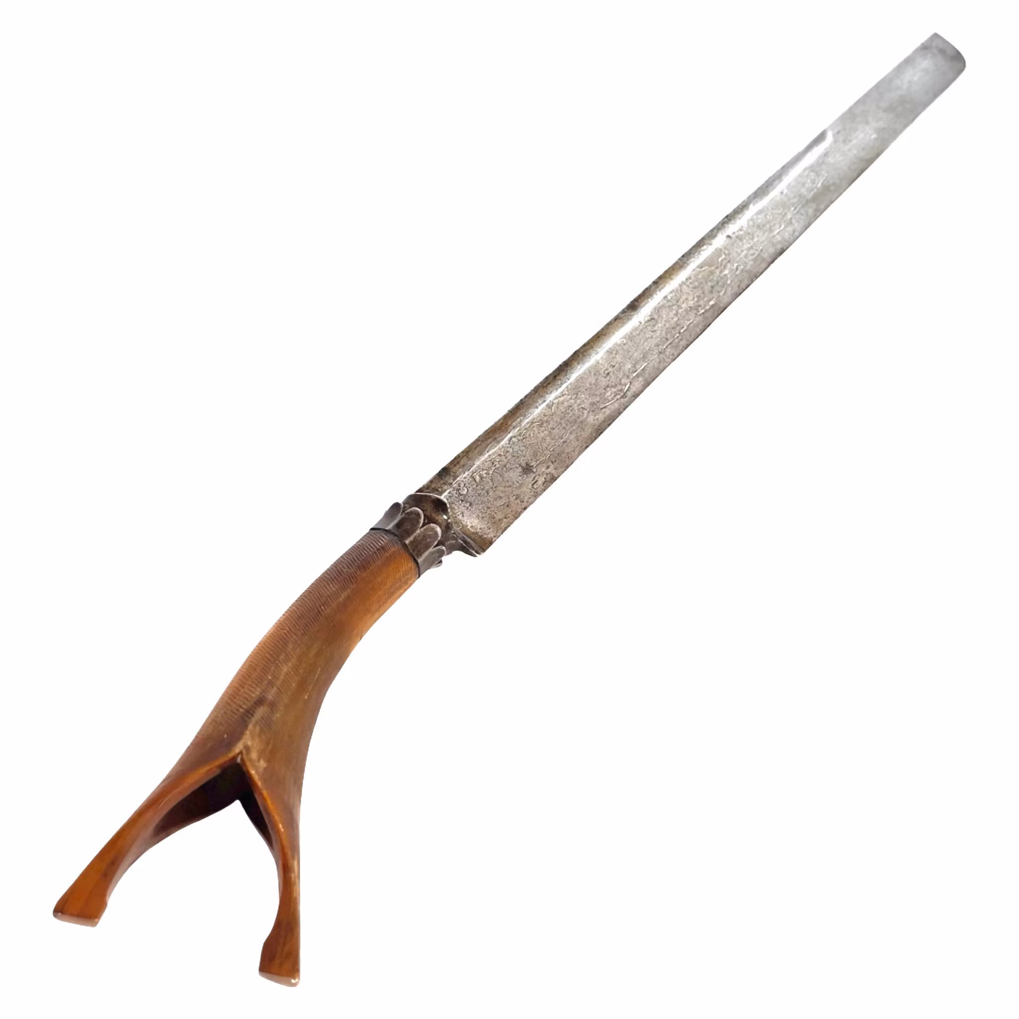 Aceh sikkin panjang svard, 1800-talet med silver handtag