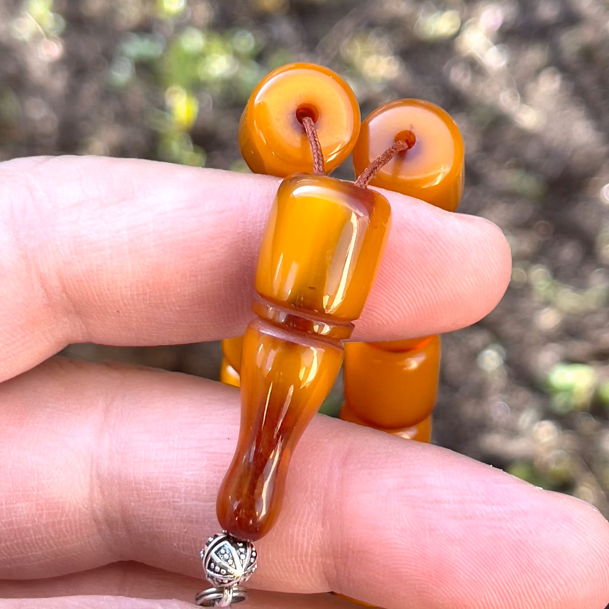 Gammal bakelit radband, 85 g