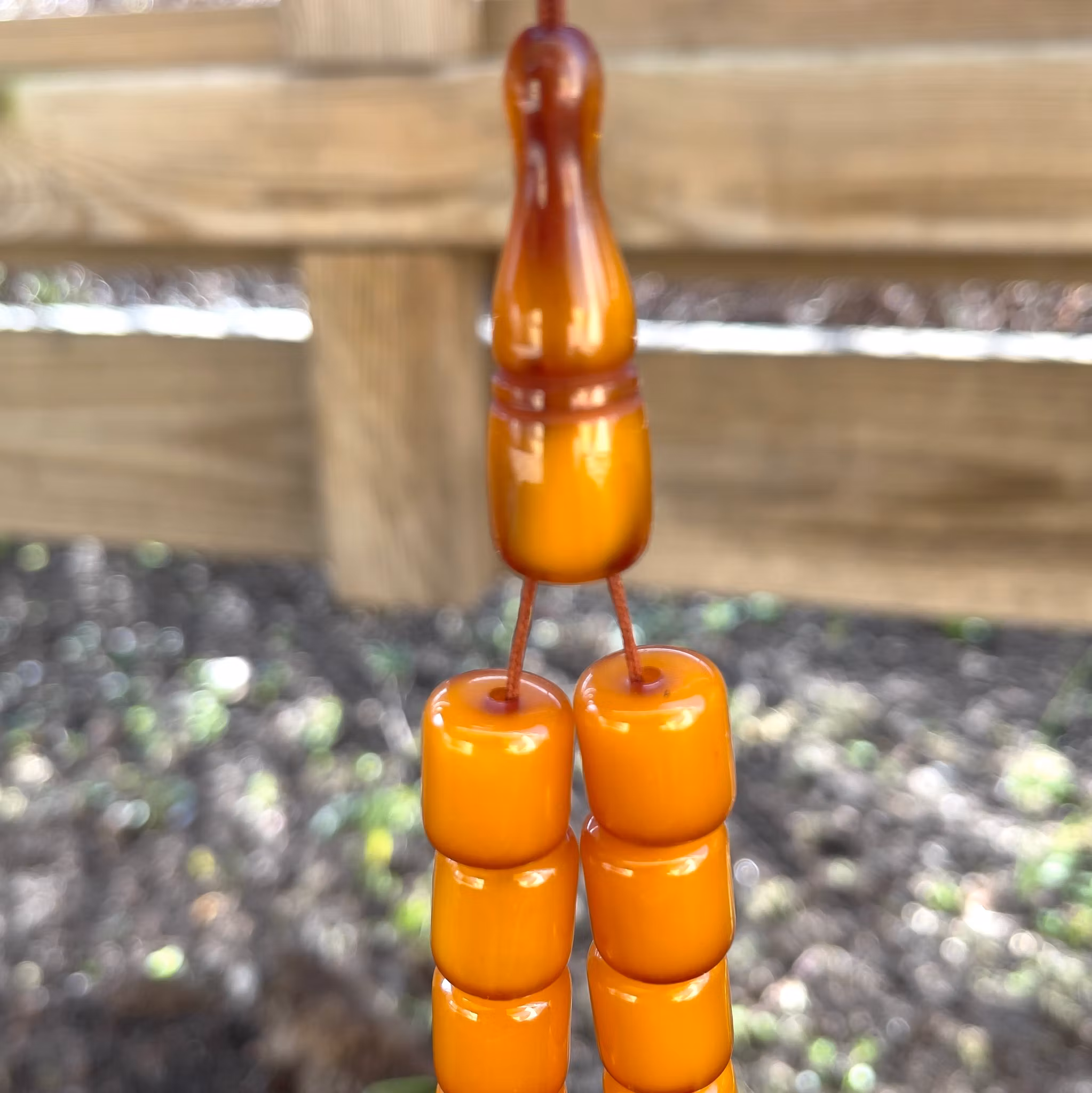 Gammal bakelit radband, 85 g