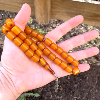 Gammal bakelit radband, 85 g