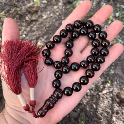 Natürlicher baltischer Bernstein Rosenkranz, wärmebehandelt, 45 g