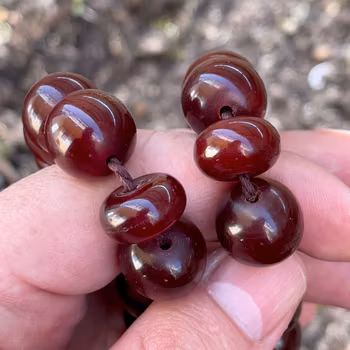 Gammal bakelit radband, 113 g