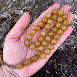 Misky bakelit radband, färgen som en druvklase, 65 g