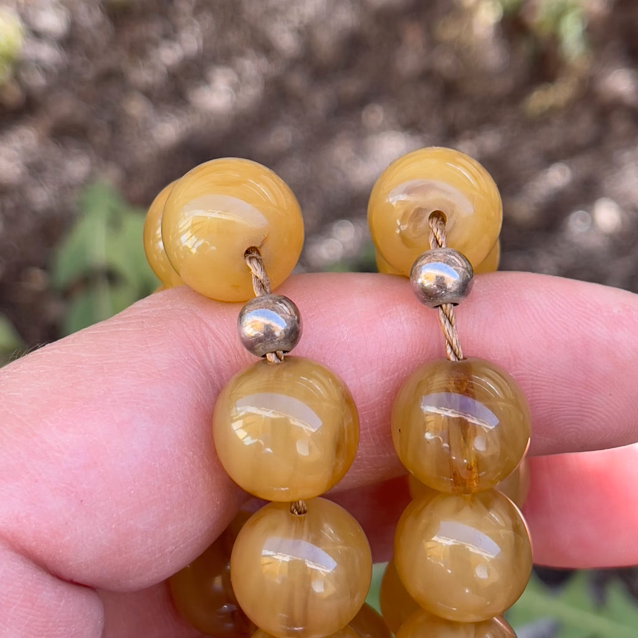 Misky bakelit radband, färgen som en druvklase, 65 g