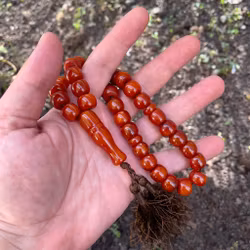 Gammal bakelit radband, 59 g