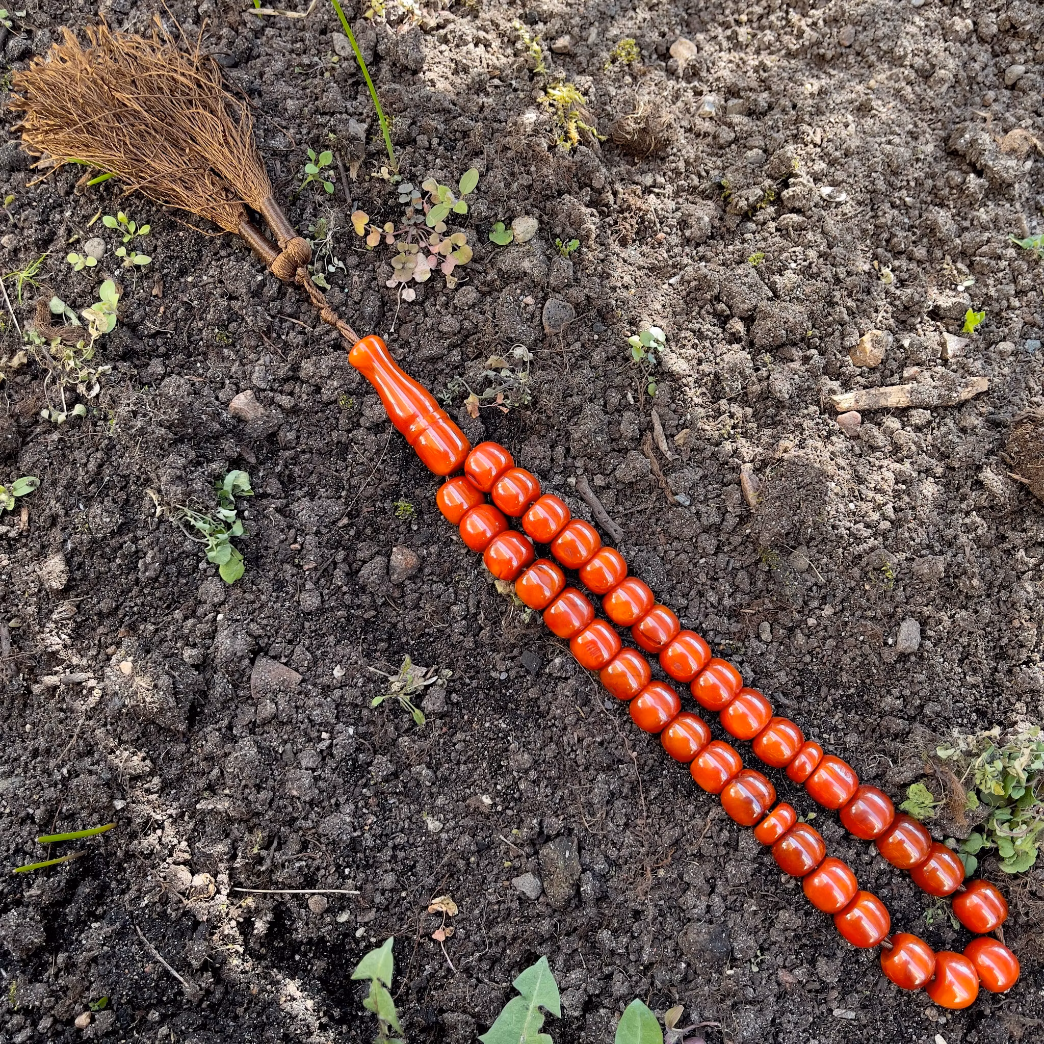 Gammal bakelit radband, 59 g