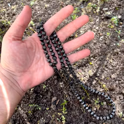 Antik Yisser radband inlagd med silver 102 pärlor
