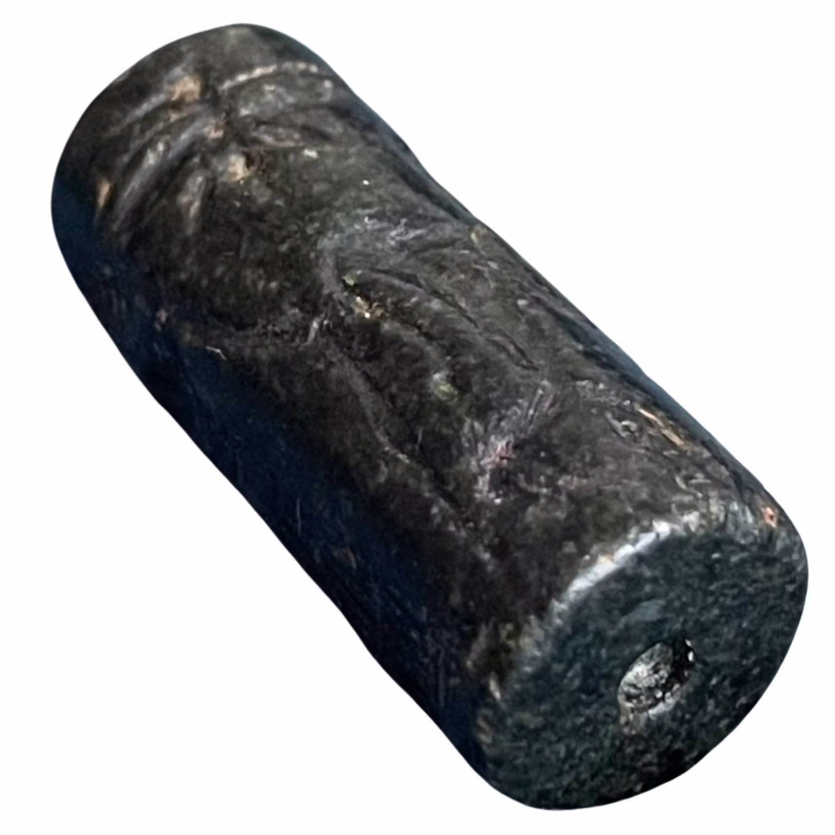 Mezopotamia 3000-2700 p.n.e uszczelka cylindryczna, czarny kamień