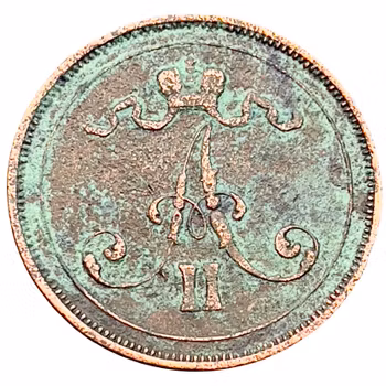 Finland 10 penniä 1876