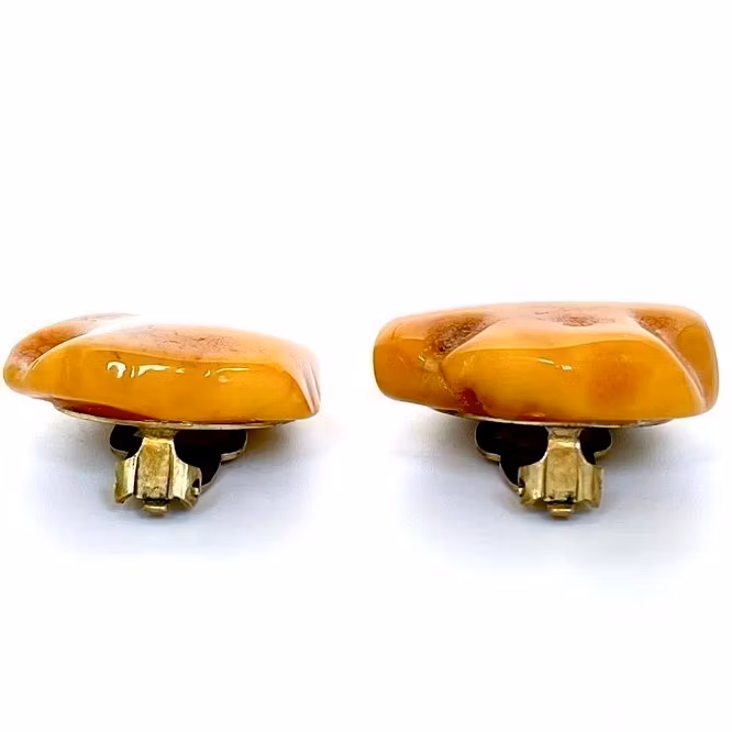 Ægte naturlige ravøreringe