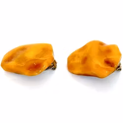 Naturliga bärnstens örhängen