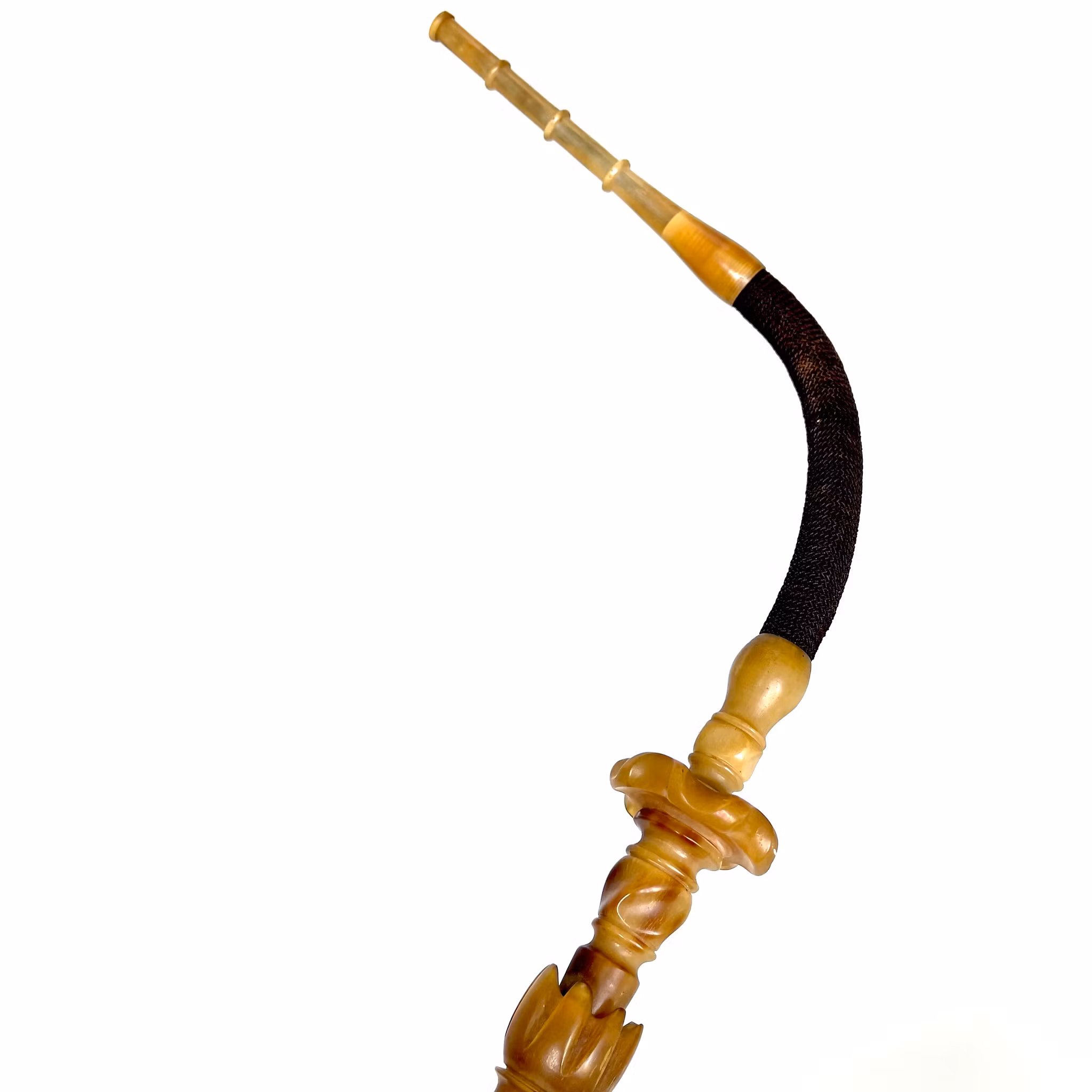 Antique long barrel 98 cm of white Rhinoceros horn