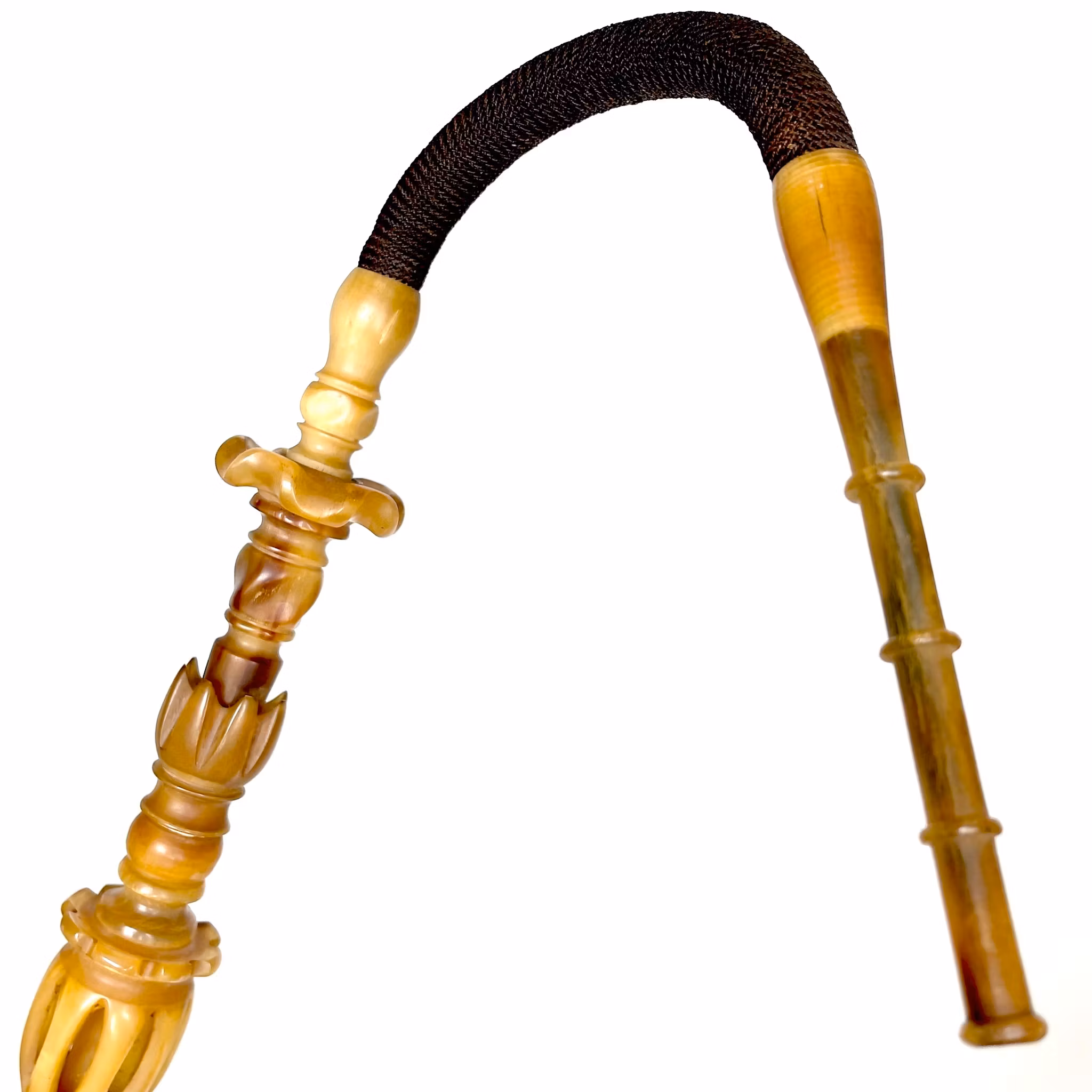 Antique long barrel 98 cm of white Rhinoceros horn