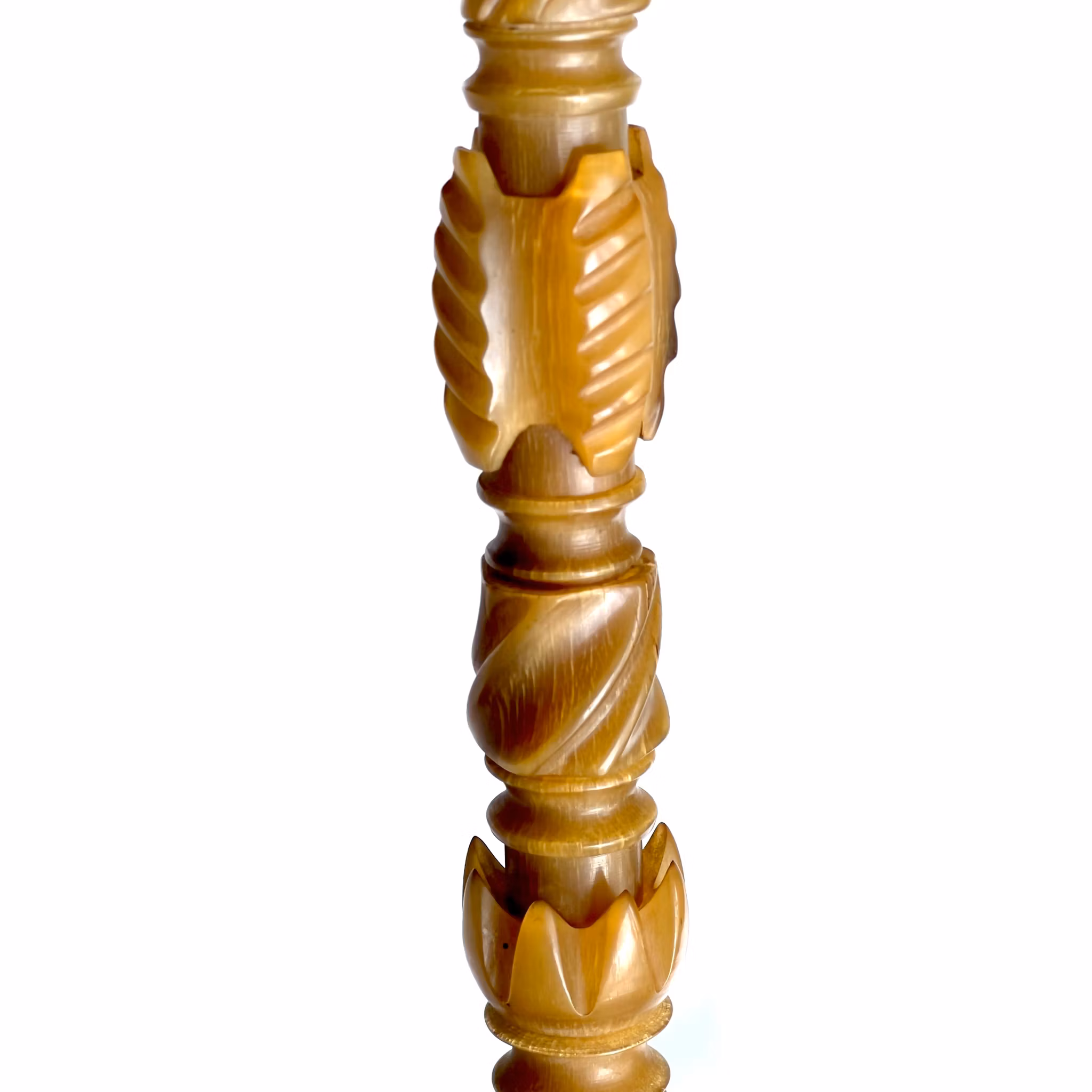 Antique long barrel 98 cm of white Rhinoceros horn