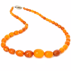 Antikk naturlig baltisk ravkjede, Tyskland fra 1800-tallet