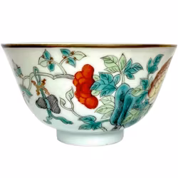 Tongzhi märke och period (1862-1874) kinesisk porslins skål