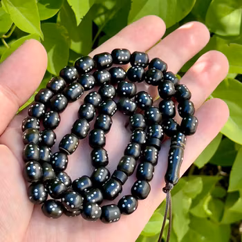 Gammal radband, 66 pärlor 38 g