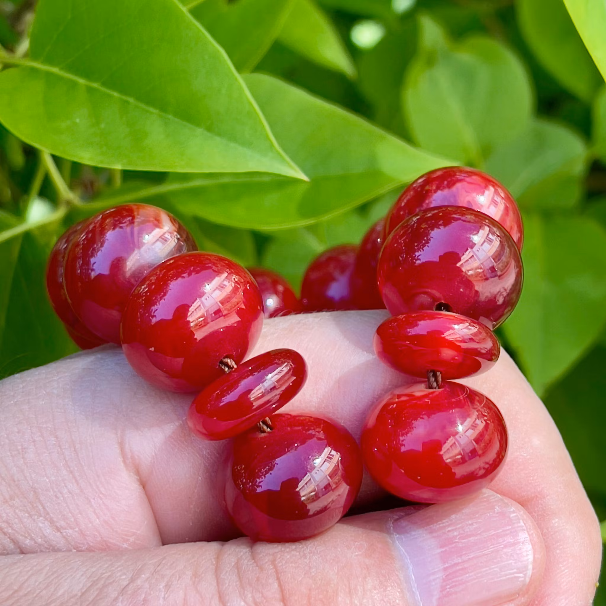 Körsbärs bakelit radband, 137 g