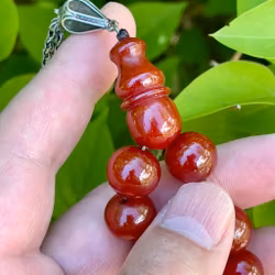 Gammal Körsbärs bakelit radband, 65 g