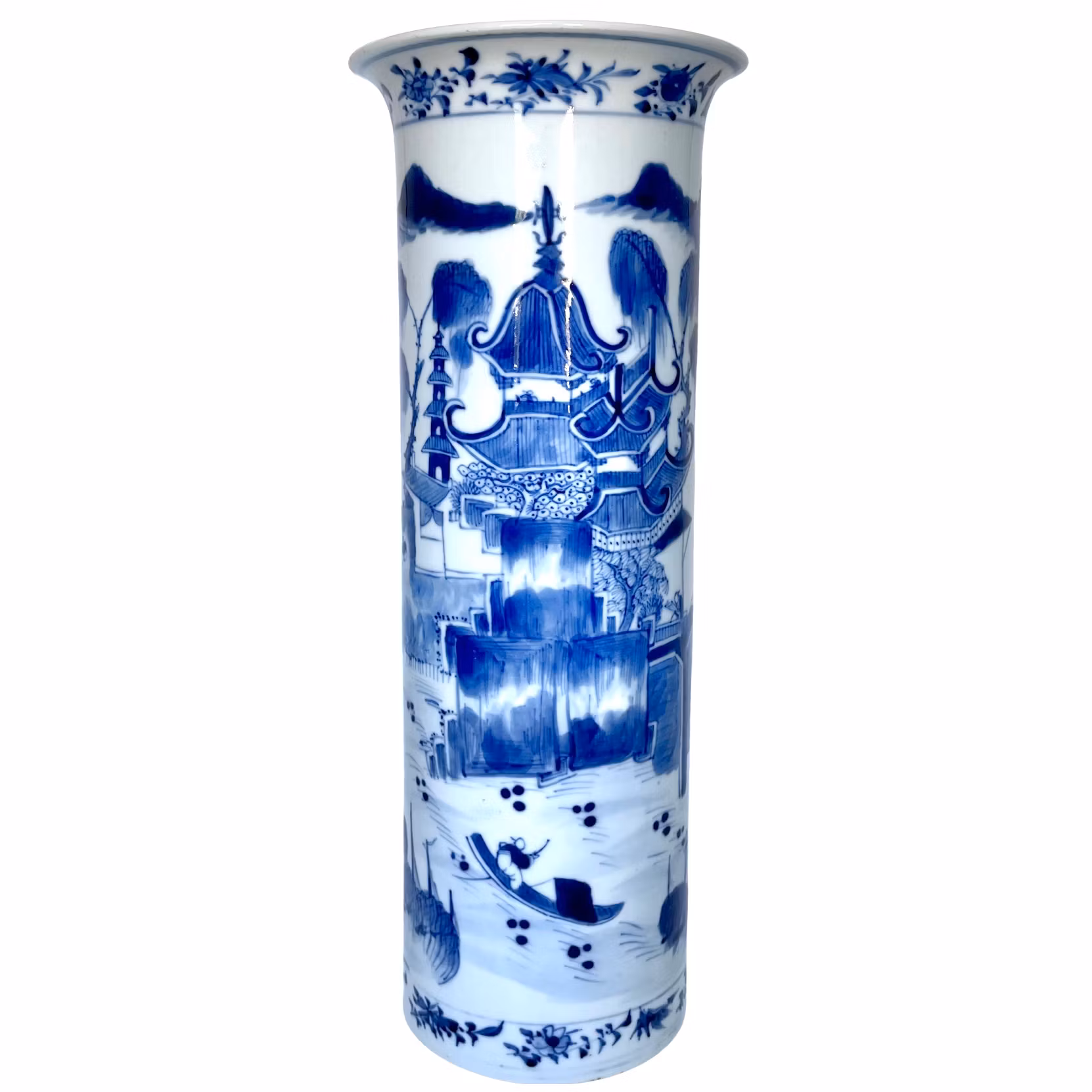 Qing dynastin märke och period (1644 - 1912) Kinesisk porslin vas