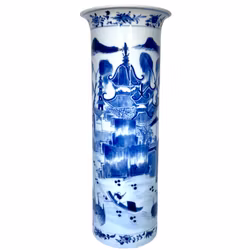 Chinesische Porzellanpinselvase, Marke und Periode der Qing-Dynastie (1644-1912)