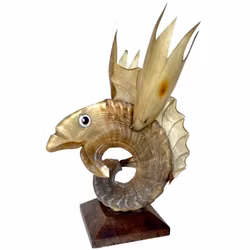 Ffisk skulptur, horn