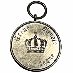Medalla Treue Dienste bei der Fahne, alrededor de 1914