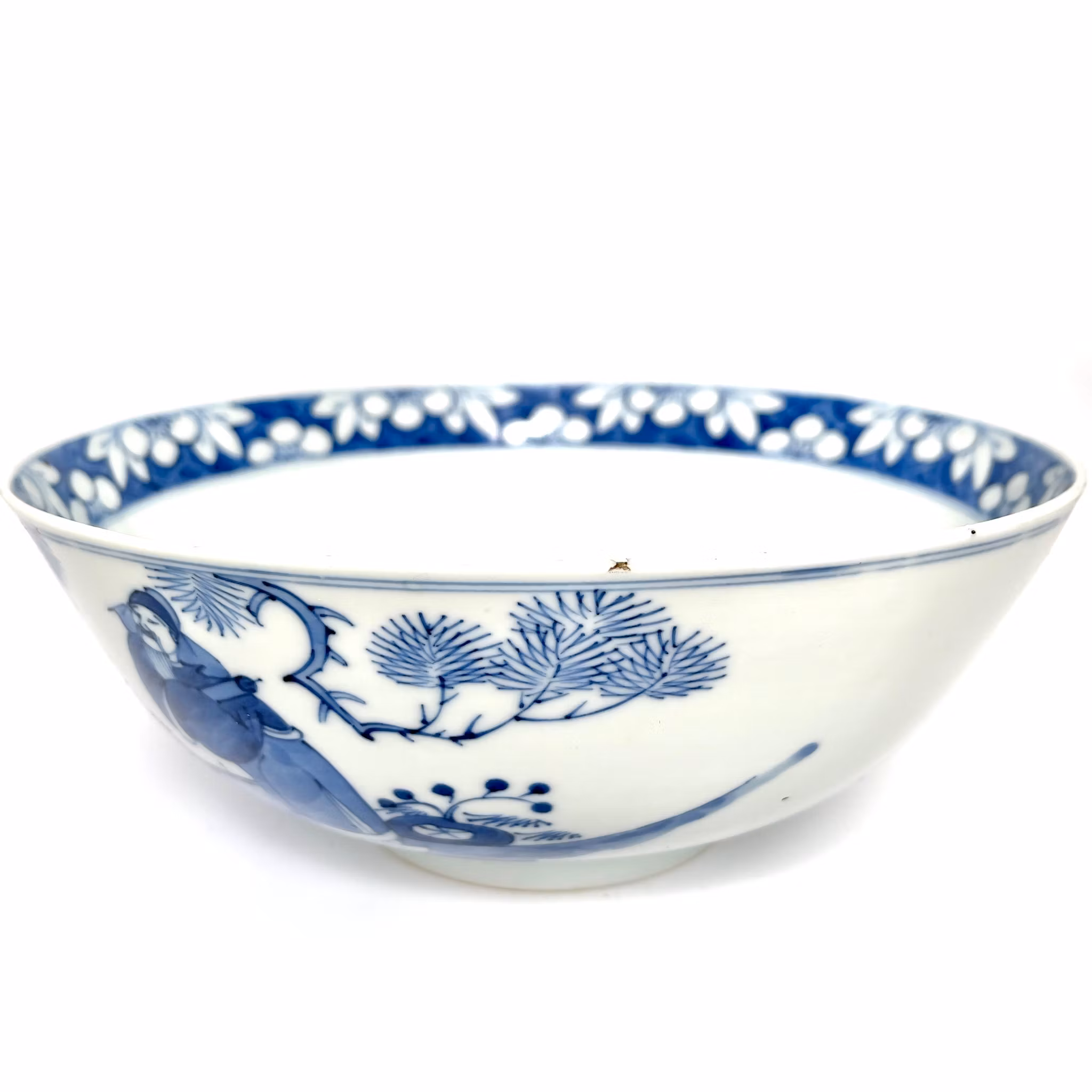 Qing dynastin (1644 -1912) kinesisk porslin skål