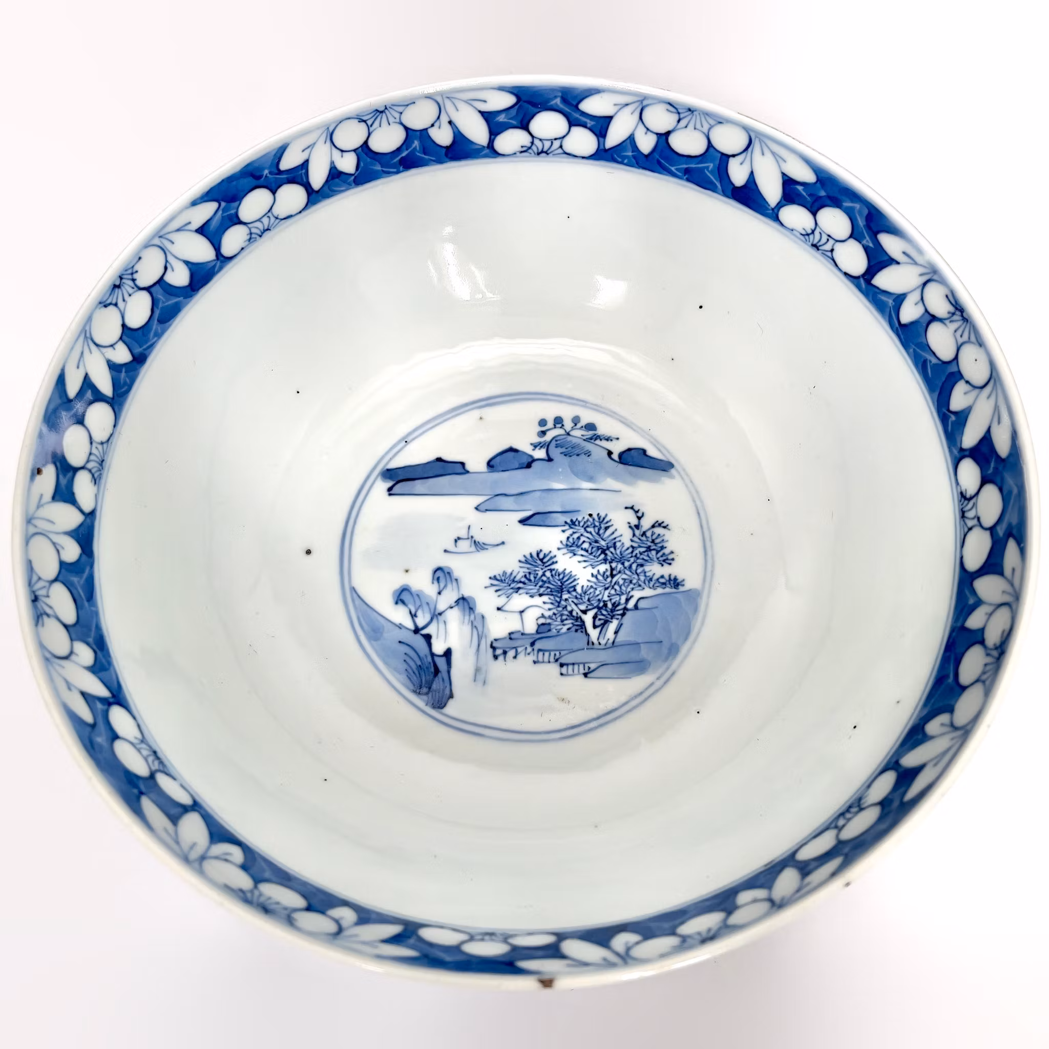 Qing dynastin (1644 -1912) kinesisk porslin skål