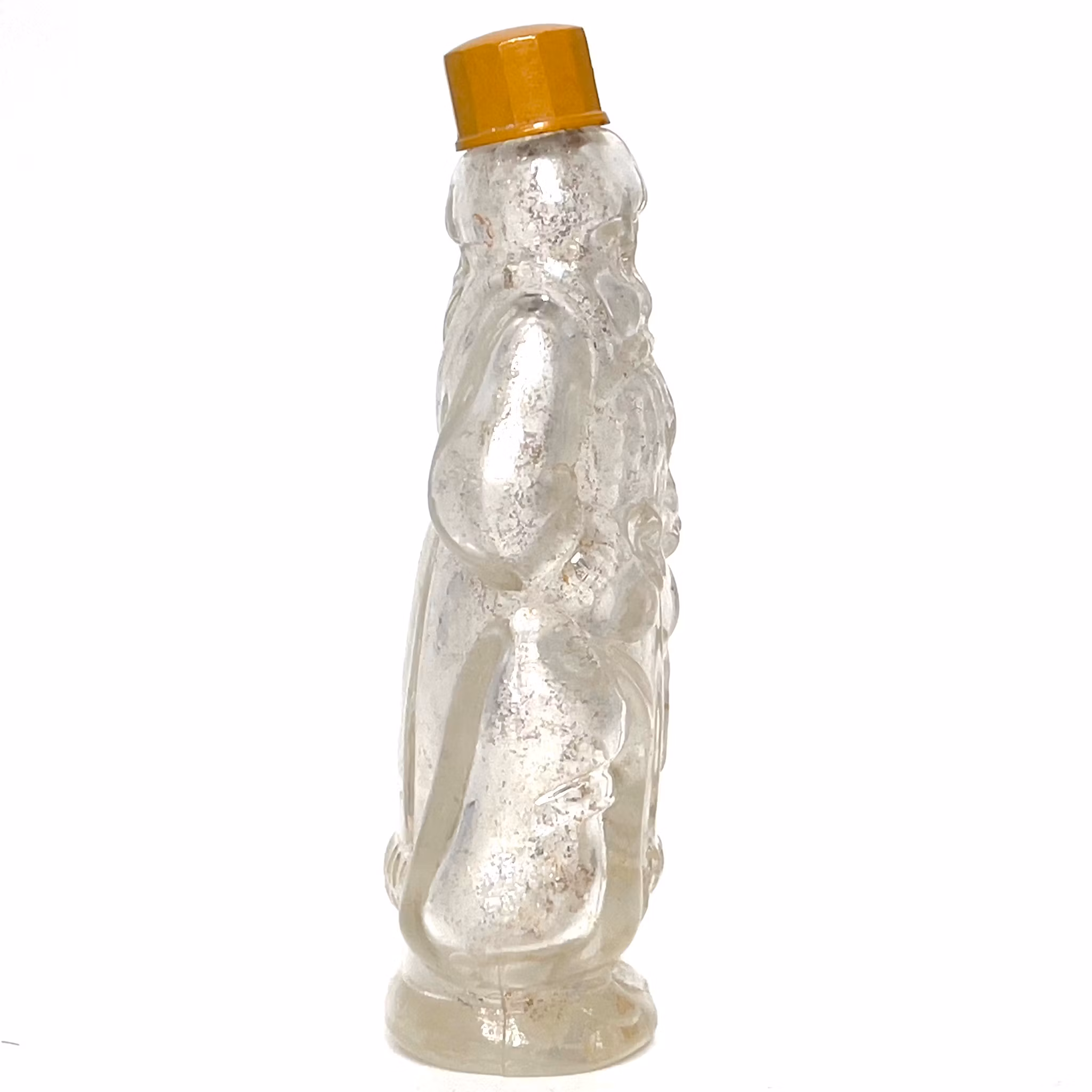 Antique Little Santa Glass Bottle