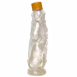 Antik liten tomte glasflaska