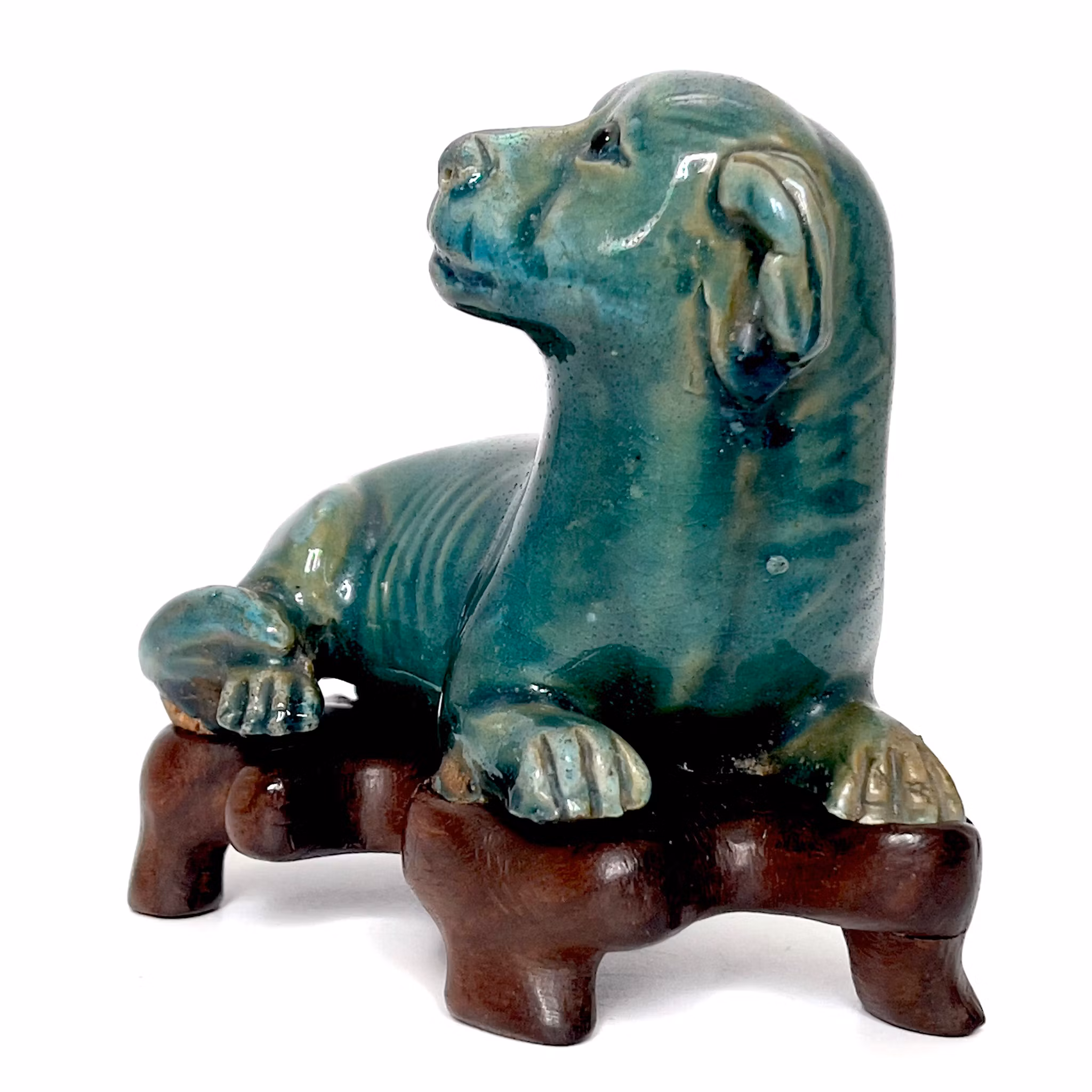 Kangxi period (1662-1722) Kinesisk keramik hund