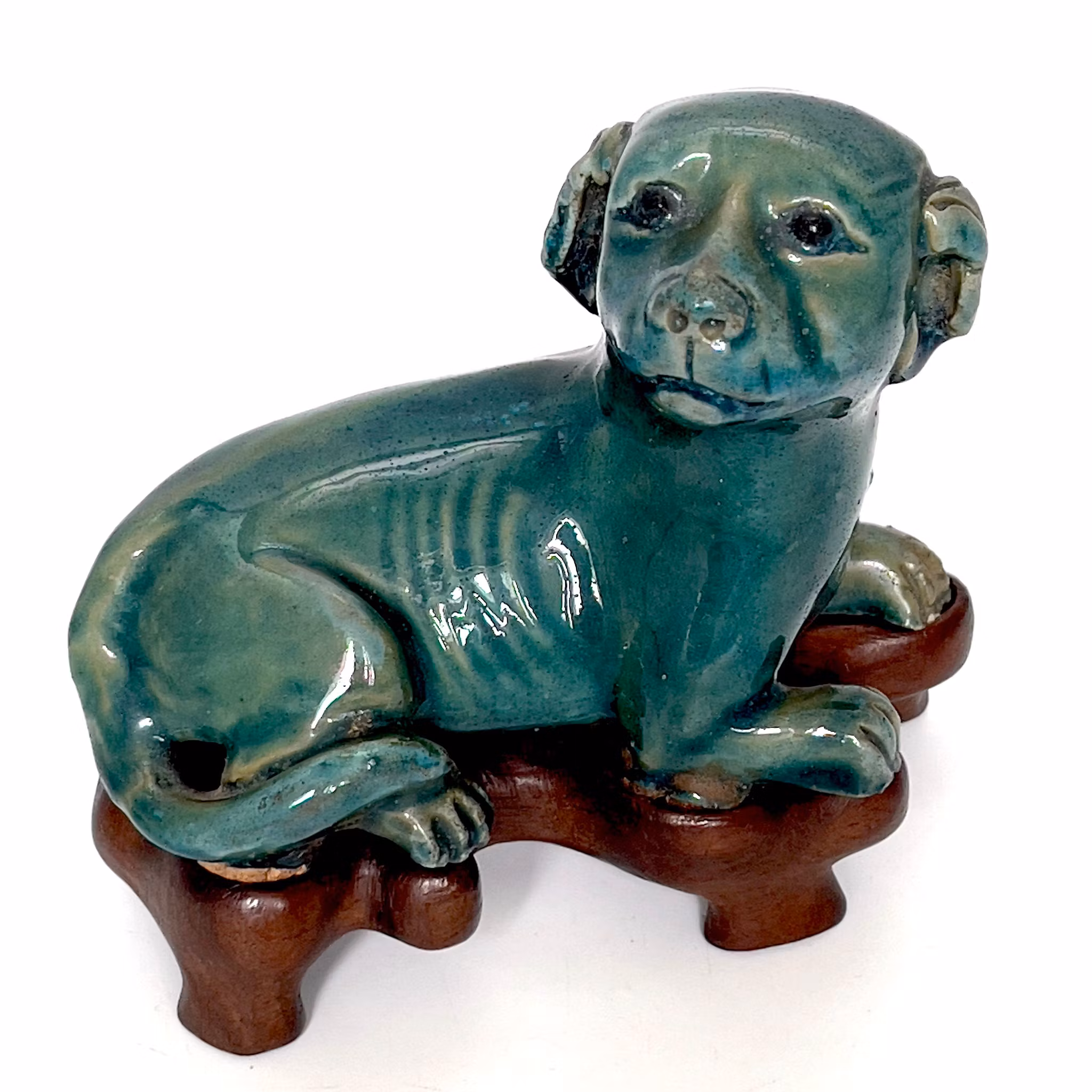 Kangxi period (1662-1722) Kinesisk keramik hund