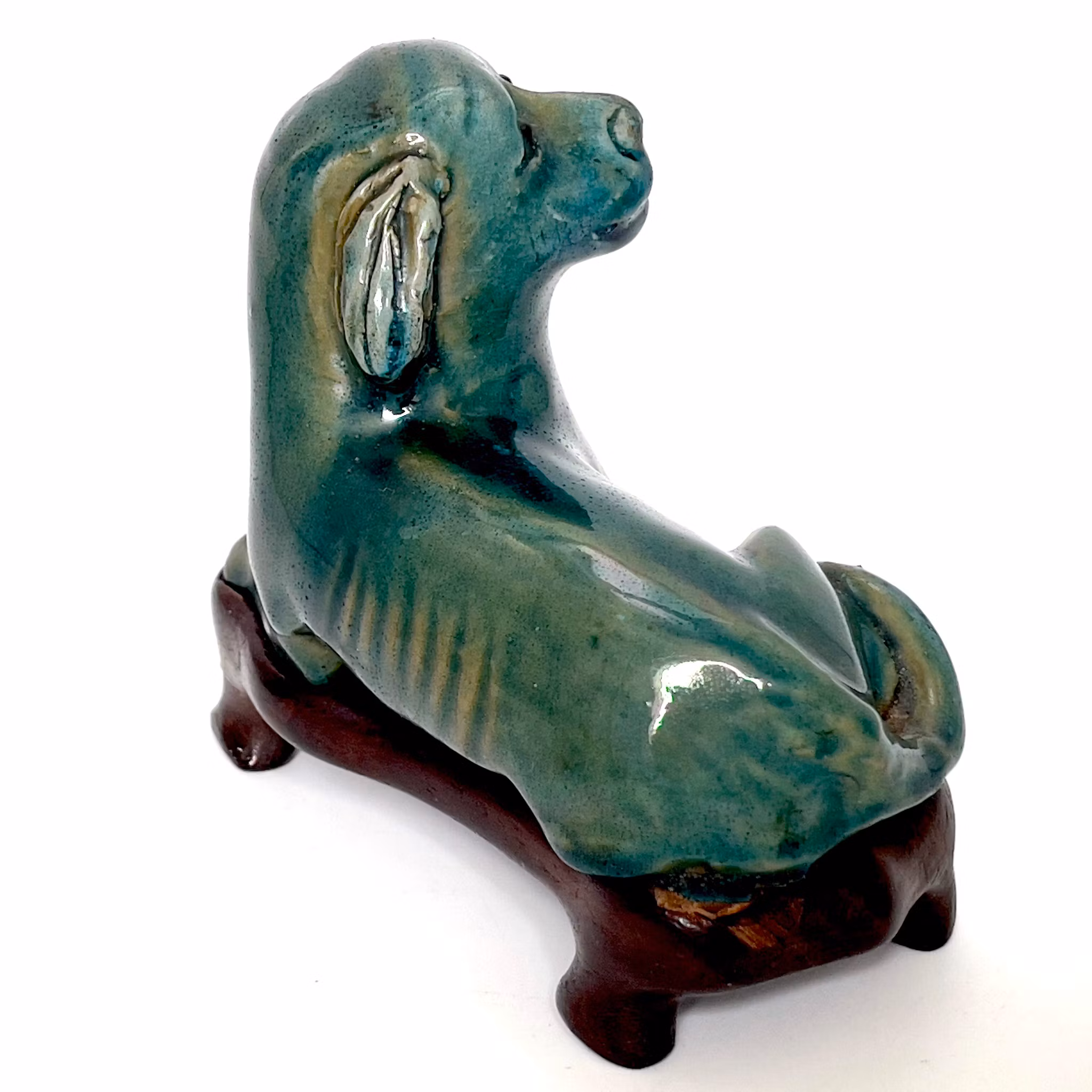 Kangxi period (1662-1722) Kinesisk keramik hund