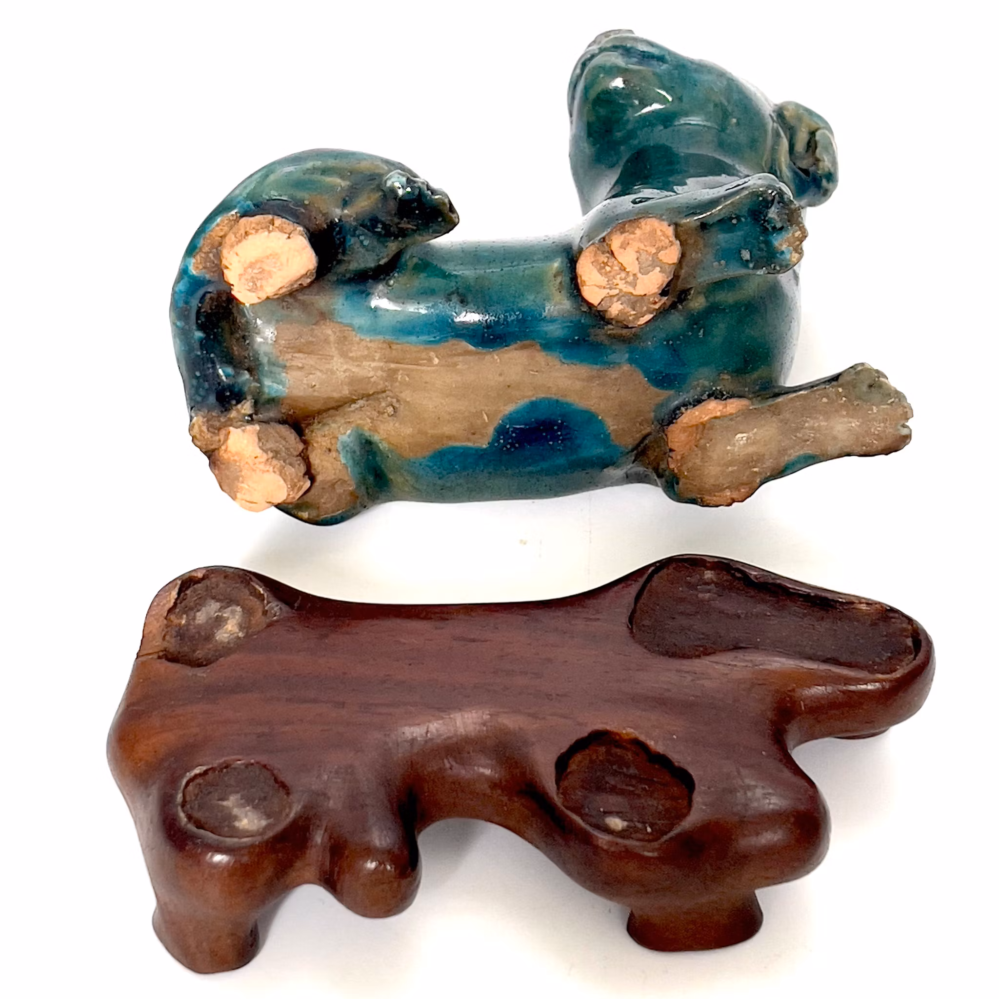 Kangxi period (1662-1722) Kinesisk keramik hund