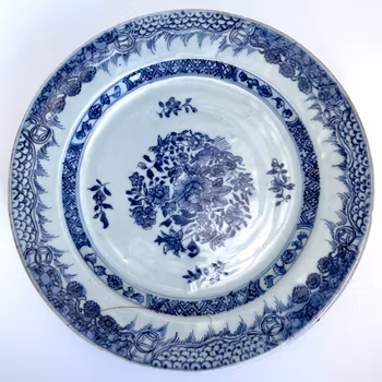 Qianlong (1735-1796) kinesiskt porslins fat