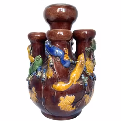 Qing dynastin (1644 -1912) kinesisk keramik tulpan vas