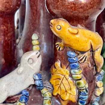 Qing dynastin (1644 -1912) kinesisk keramik tulpan vas