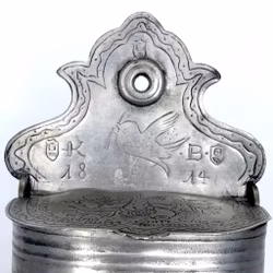 Tennlåda, Ulm Sparven, stämplad JLH