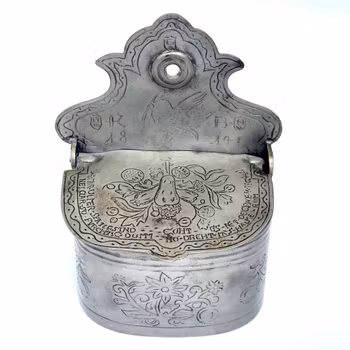 Tennlåda, Ulm Sparven, stämplad JLH