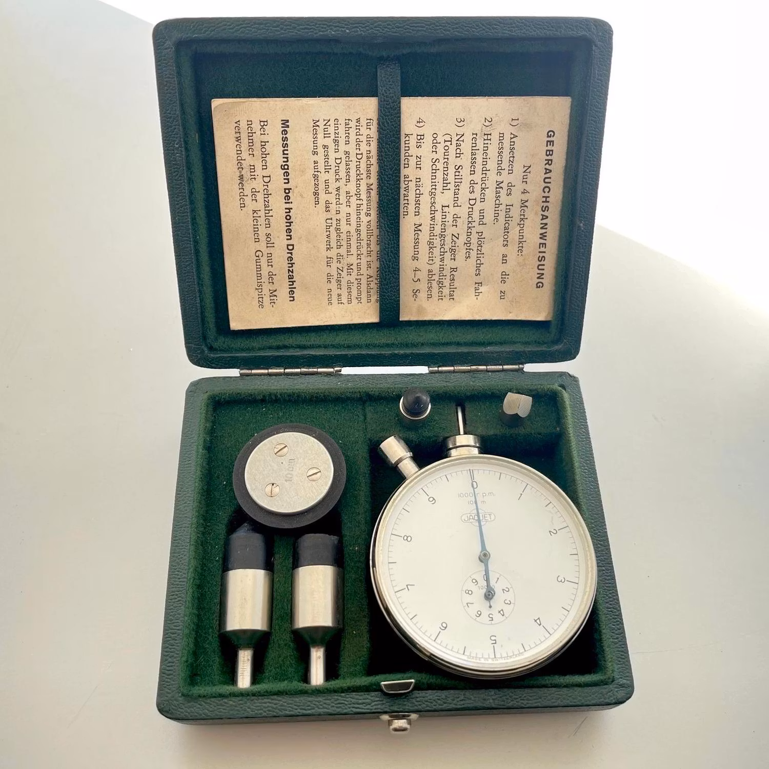 Jaquet switzerland Heimers Varvtalsmätare 1000 r.p.m