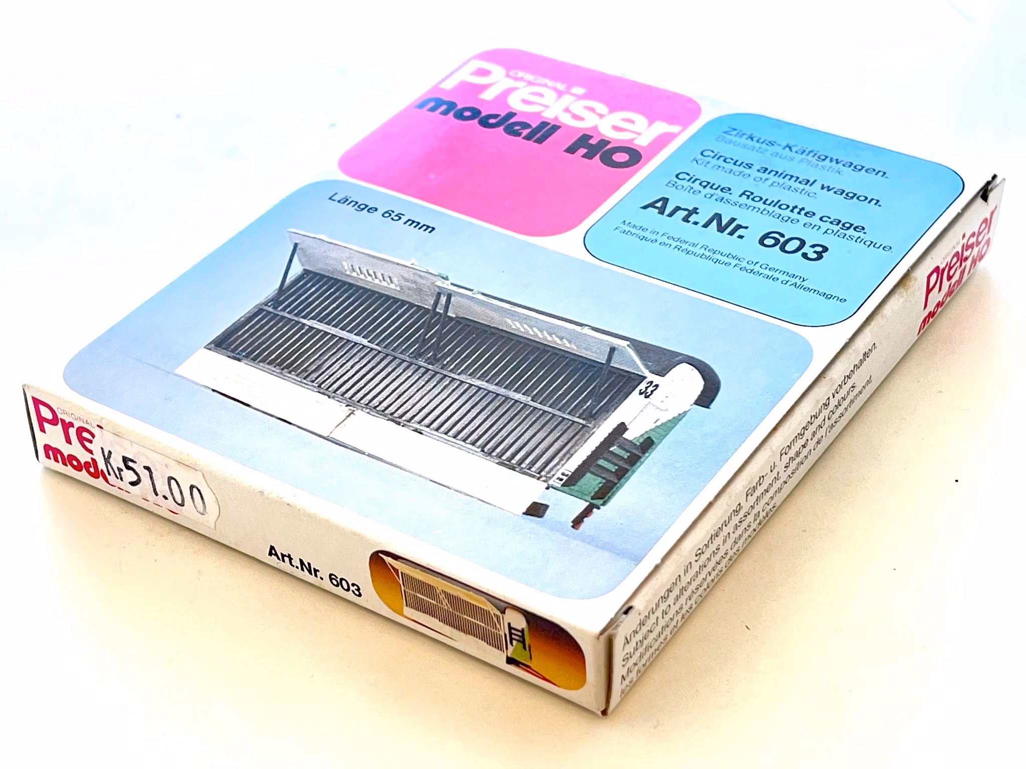 Preise HO 603 Zirkus Käfigwagen