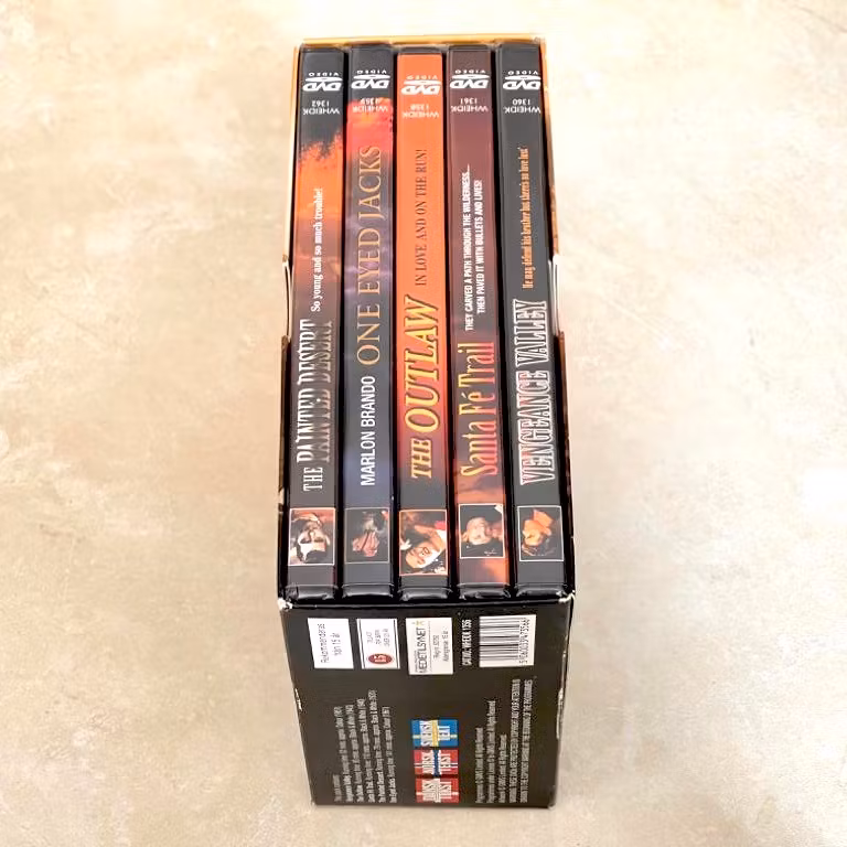 5X DVD Film, The Classic Collection Western Movie Box Set