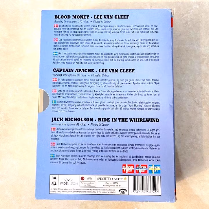 3X DVD Film, Western DVD pack