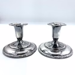 CANDLE STICKS, 1 pair silver 830s